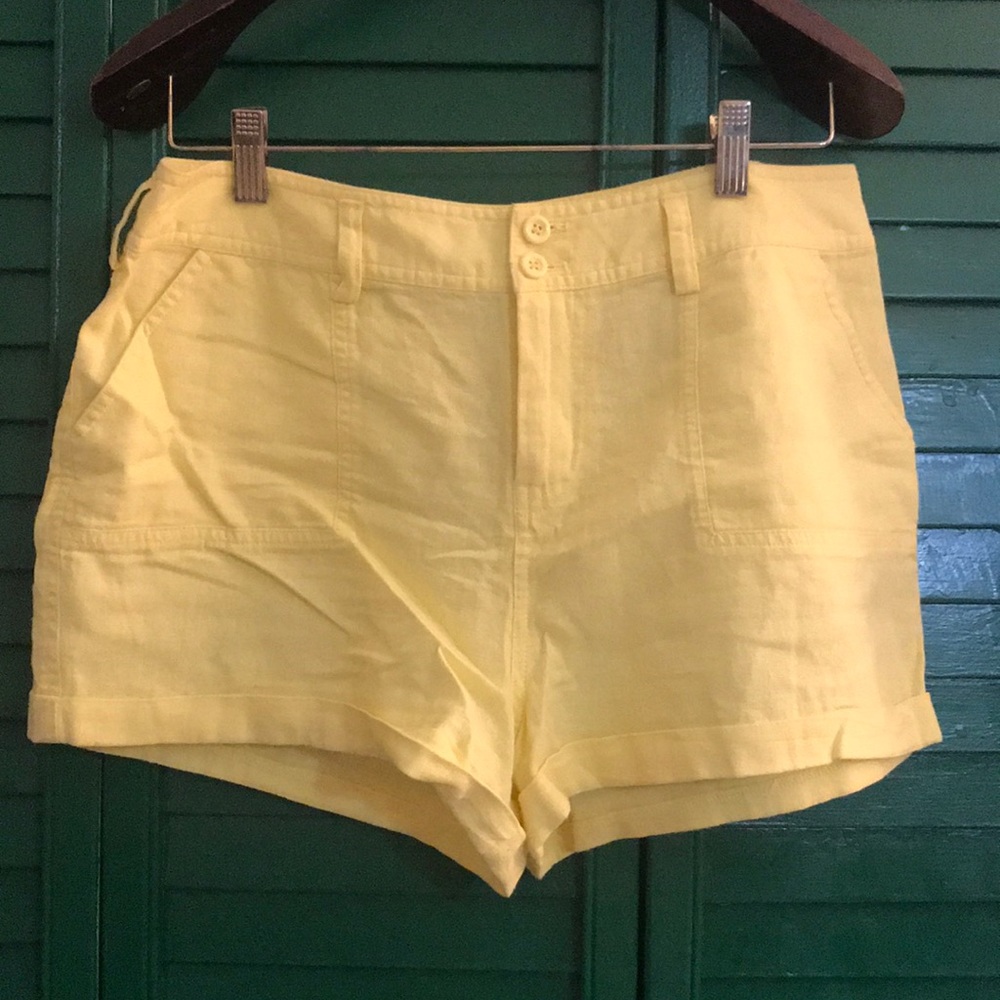 Yellow booty shorts